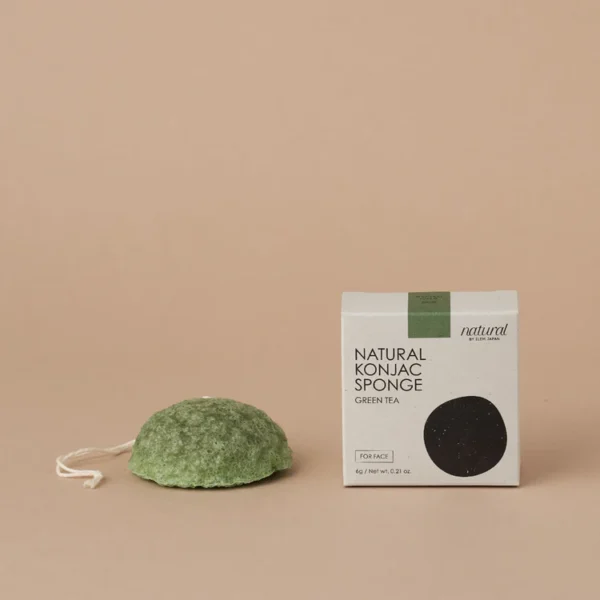 ILEM JAPAN NATURAL KONJAC SPONGE GREEEN TEA