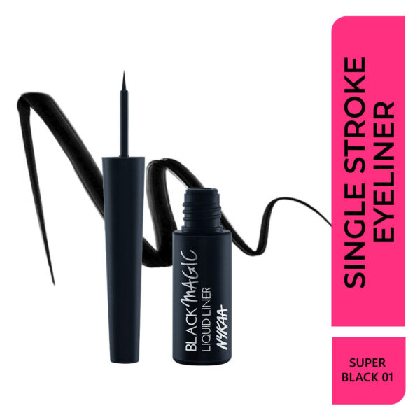 NYKAA BLACK MAGIC  LIQUID EYELINER SUPER